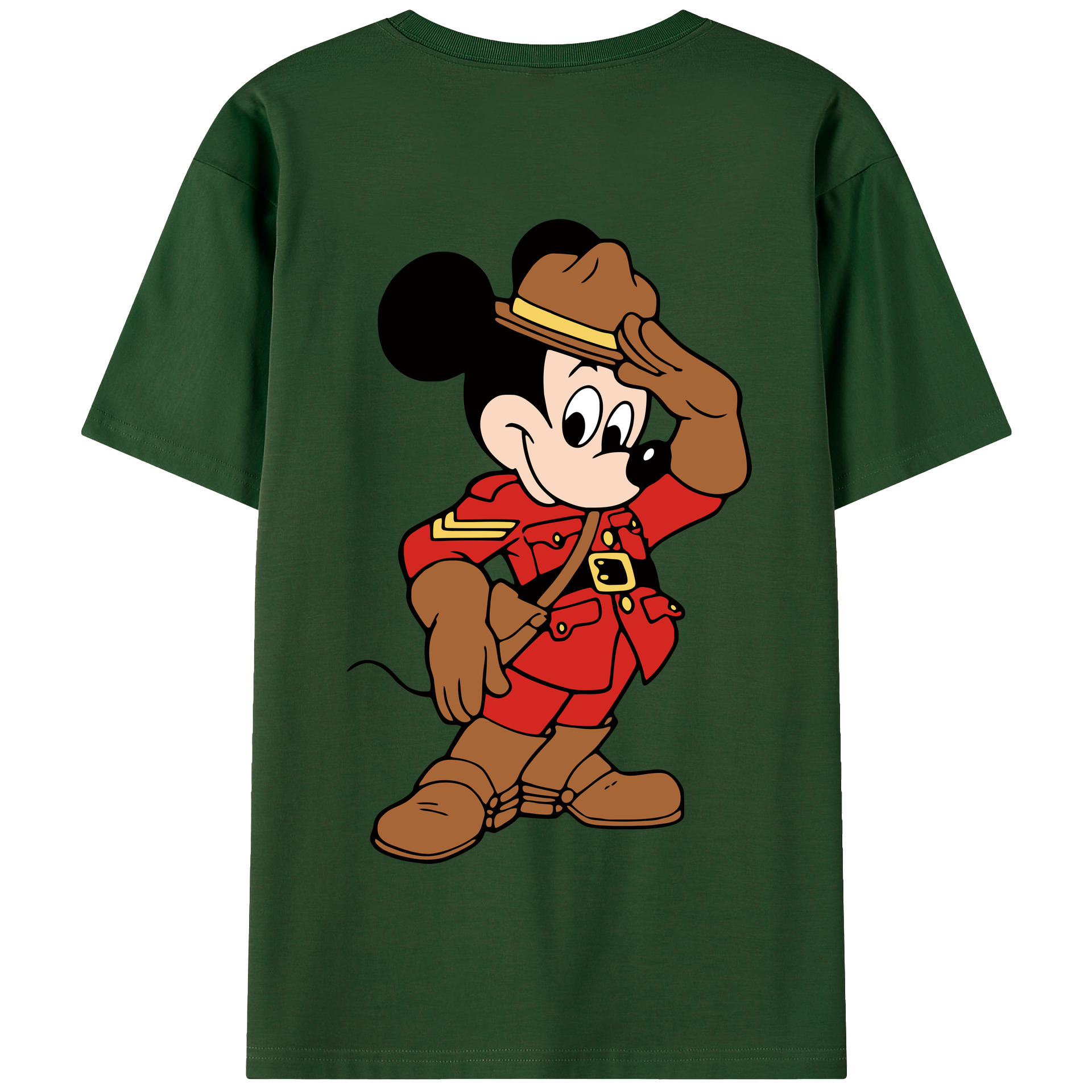 （画像用） ミッキーマウス Mickey Mouse 綿100％半袖Tシャツ（背面プリント）